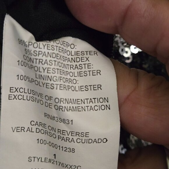 My Michelle Tribal Multi Colored Fully Sequined Cocktail Party Dress Size 1/XS - Picture 6 of 7